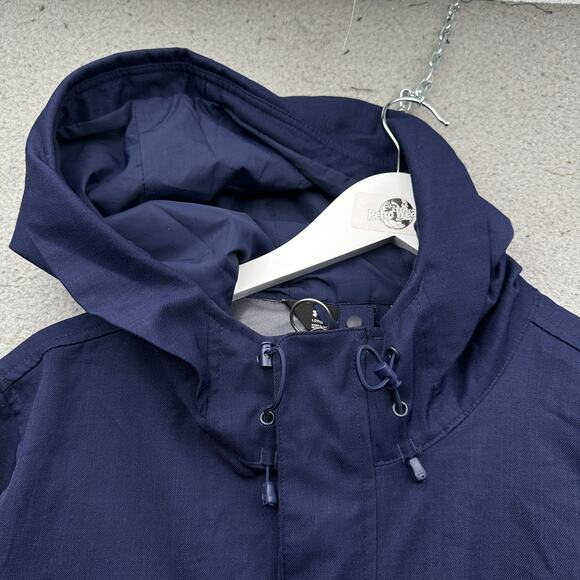 Under Armour Storm Penn State Parka Raincoat Jacket Men Large UW7233 Blue Hooded - Picture 15 of 16